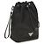 Prada Bucket Bag in Re-Nylon e pelle Saffiano nera - vista 2