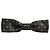 Dolce & Gabbana Papillon regolabile geometrico grigio scuro da uomo