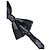 Dolce & Gabbana Papillon regolabile in seta Crown nero da uomo - vista 3