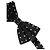 Dolce & Gabbana Black White Polka Dot Adjustable Neck Papillon Bow Tie