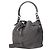 Borsa a secchiello Jimmy Choo Bonbon in camoscio grigio - vista 2