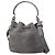 Borsa a secchiello Jimmy Choo Bonbon in camoscio grigio - vista 3