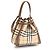 Burberry Borsa a secchiello Bos Taurus in pelle di vitello beige - vista 3