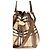 Burberry Borsa a secchiello Bos Taurus in pelle di vitello beige - vista 4