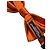 Dolce & Gabbana Papillon regolabile in seta arancione da uomo