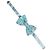 Dolce & Gabbana Papillon regolabile in broccato floreale azzurro - vista 2