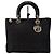 Dior Borsa Lady Cannage Tote Bag Black Silver Medium