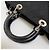 Dior Borsa Lady Cannage Tote Bag Black Silver Medium - vista 15