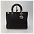 Dior Borsa Lady Cannage Tote Bag Black Silver Medium - vista 2