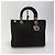 Dior Borsa Lady Cannage Tote Bag Black Silver Medium - vista 4