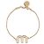 Bracciale Miu Miu in metallo oro - vista 3