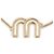 Bracciale Miu Miu in metallo oro - vista 7
