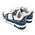 Sneakers Louis Vuitton Trainer Denim Blu - vista 4