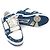 Sneakers Louis Vuitton Trainer Denim Blu - vista 7