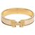 Hermès Bracciale Rigido Click Blanc Donna Cream Gold - vista 2