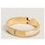 Hermès Bracciale Rigido Click Blanc Donna Cream Gold - vista 3