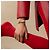 Hermès Bracciale Rigido Click Blanc Donna Cream Gold - vista 4