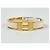 Hermès Bracciale Rigido Click Blanc Donna Cream Gold - vista 5
