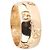 Gucci Anello largo Icon GG in oro giallo - vista 3