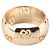 Gucci Anello largo Icon GG in oro giallo - vista 4