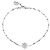 Gucci Bracciale a catena Flora in oro bianco e diamanti