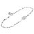Gucci Bracciale a catena Flora in oro bianco e diamanti - vista 2