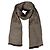 Gucci Sciarpa in lana e seta marrone bicolore stamp: