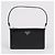 Prada Brushed Mini Bag mit Dreieckslogo Schwarz - Ansicht 2