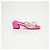 Jimmy Choo Mule in raso con perle Amara - vista 3
