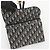 Dior Pouch Saddle con catena Blue Oblique Jacquard - vista 8