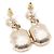 Chanel Orecchini CC placcati oro con cristalli da donna Cruise Season - vista 4