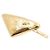 Prada Goldene Haarspange mit Dreiecks-Logo - Ansicht 3