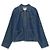 Céline QUATER Zip Shirt in Dark Ocean Wash Denim