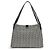 Balmain Bolso de hombro de algodón negro