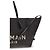 Balmain Schultertasche aus schwarzer Raffia - Ansicht 4