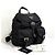 Prada Nylon Triangle Logo Backpack Twenty Black
