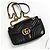 Gucci Borsa a tracolla e spalla GG Marmont Matelassé con catena Nero - vista 2