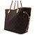 Louis Vuitton Borsa a tracolla da donna Shopper Neverfull MM in tela Monogram - vista 3