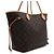 Louis Vuitton Borsa a tracolla da donna Shopper Neverfull MM in tela Monogram - vista 4