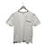 Thom Browne Weiß gestreiftes Kurzarm-T-Shirt mit Tasche