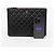 Chanel Classic New Medium Lambskin Clutch Black Silver - vista 7
