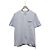 Thom Browne Kurzarm-T-Shirt aus Jersey mit Tasche, hellblau-weiß gestreift