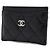 Chanel Porta-cartões Caviar Classic Silver CC - vista 2