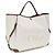 Chloé Borsa a spalla in cotone beige - vista 2