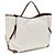 Chloé Borsa a spalla in cotone beige - vista 3