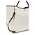 Chloé Borsa a spalla in cotone beige - vista 4