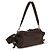 Prada Borsa a tracolla in pelle Napa marrone / vitello Bos Taurus - vista 3
