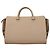 Burberry Borsa a mano in pelle beige - vista 3