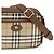 Burberry Borsa a spalla in cotone beige - vista 4