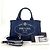 Prada Borsa Tote e Borsa a Tracolla Denim Kanapa - vista 9